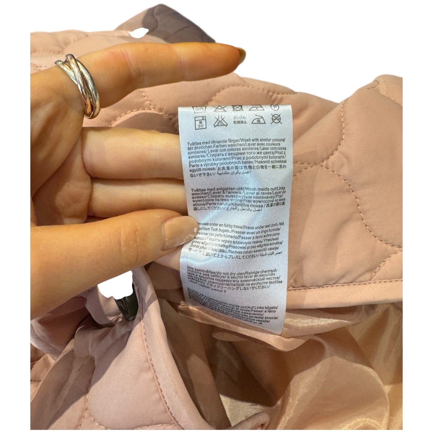 Soaked in Luxury Baby Pink Quilted Longline Coat - 14