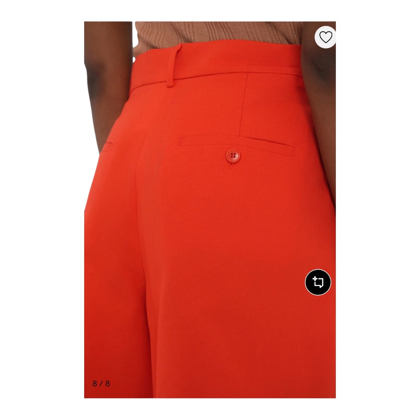 Weekend Max Mara Tomato Red Ecuba Shorts - 8