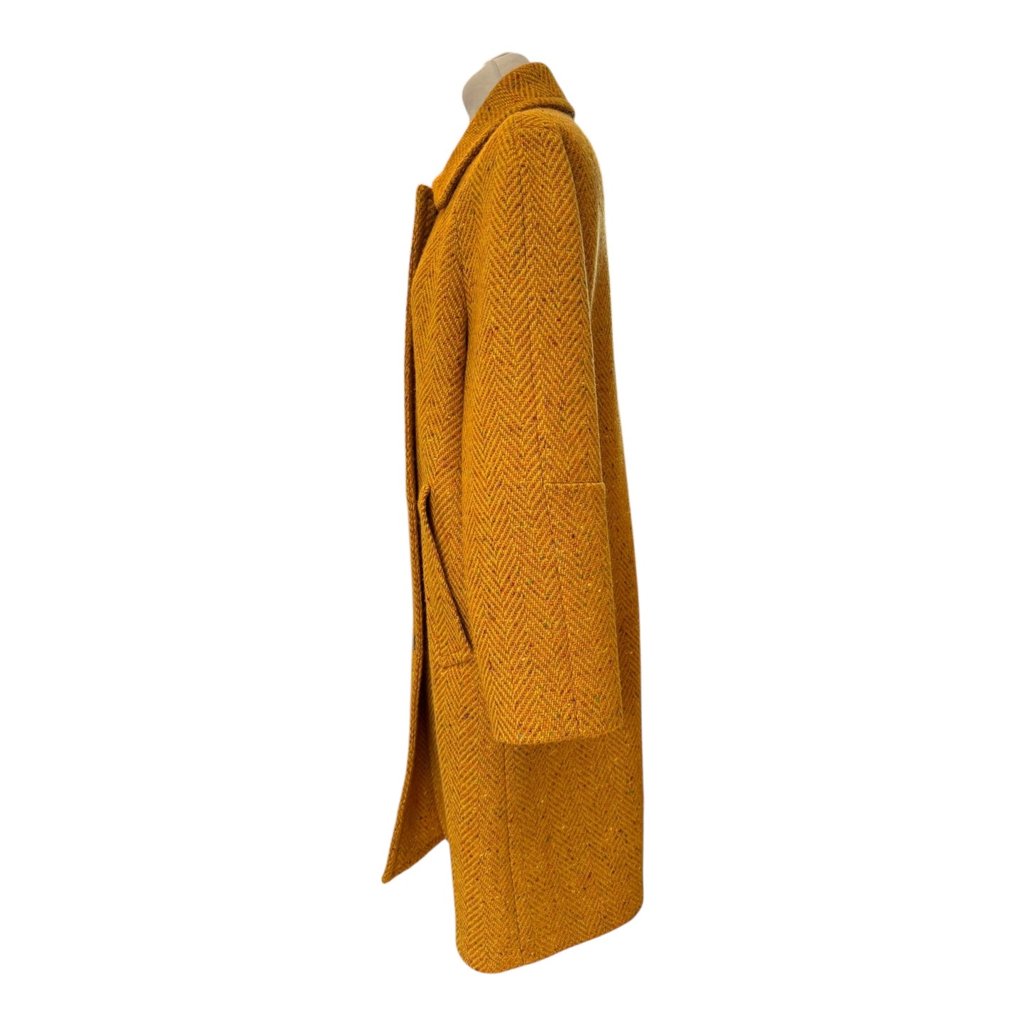 Magee 'Arlene' Mustard Tweed Coat