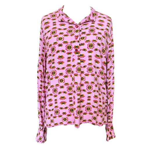Numph Pink Patterned Shirt - 10/12