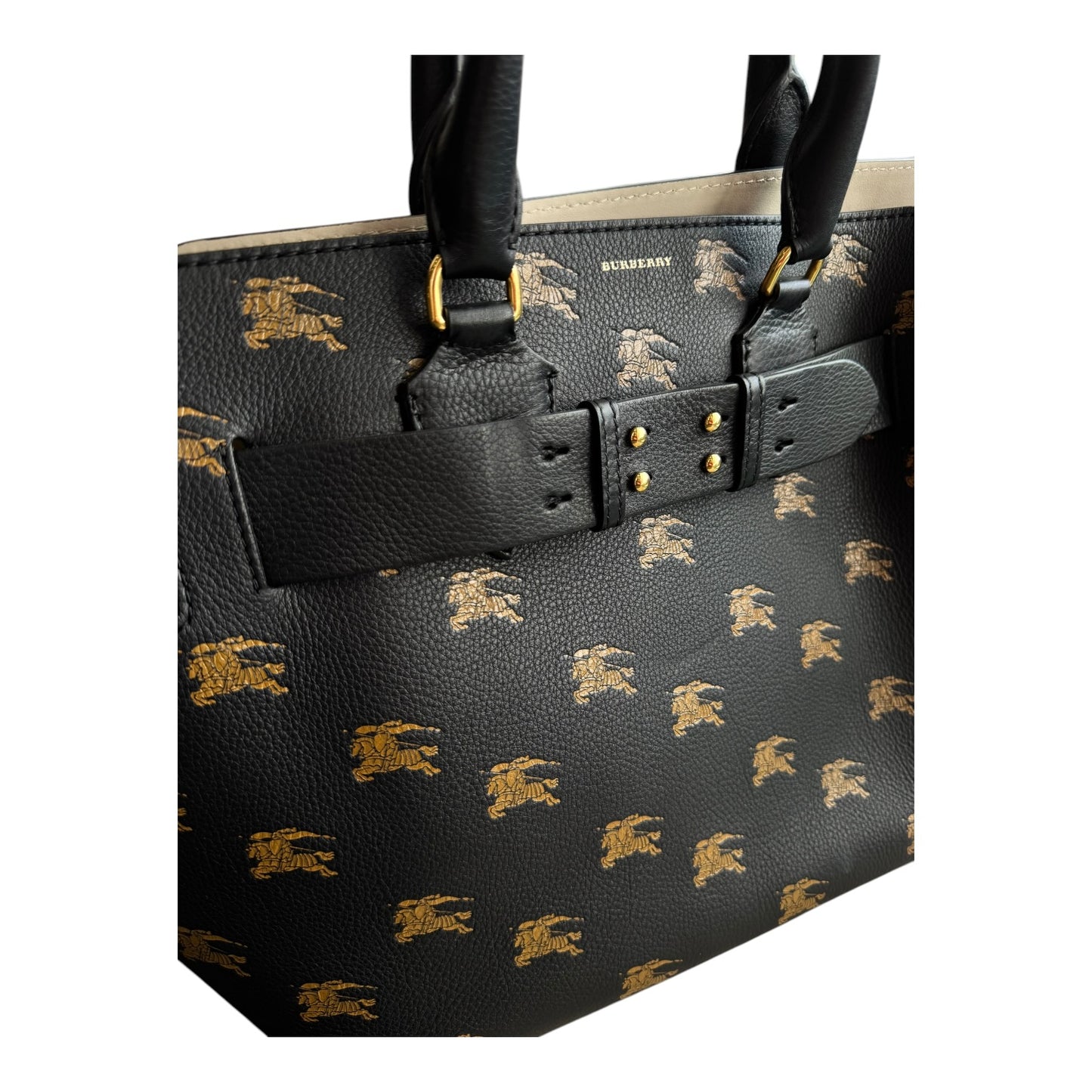 Burberry The Medium Equestrian Knight Leather Belt Bag