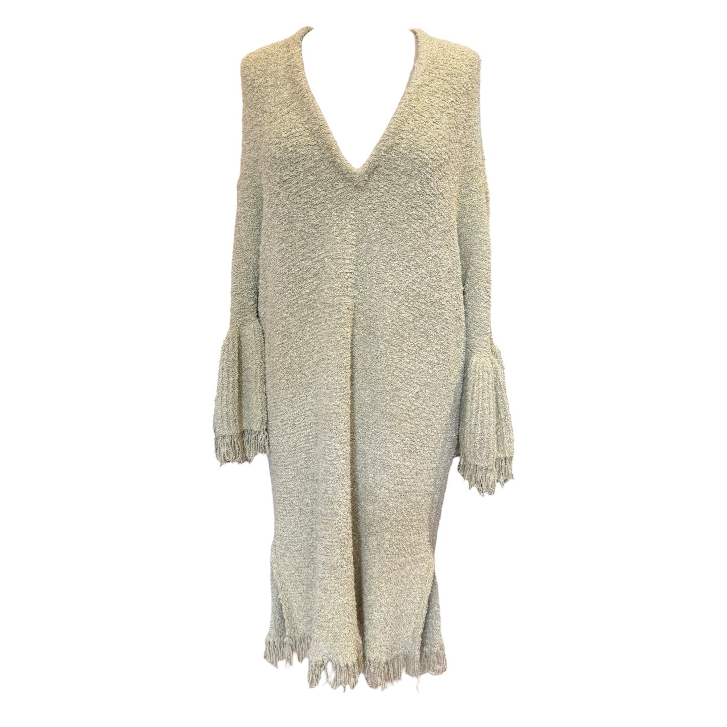 Malene Birger Yellow Knit Wide Sleeve Dress - 12