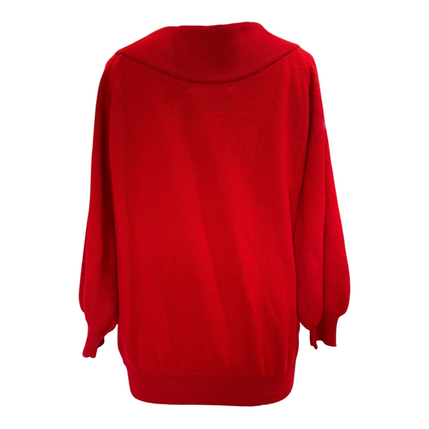 Suzie Monaghan Cashmere Red Cowl Neck Jumper - 12