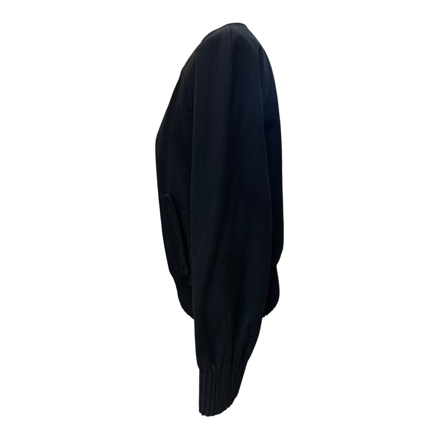 Allegri Black Wool Bomber Jacket - 10