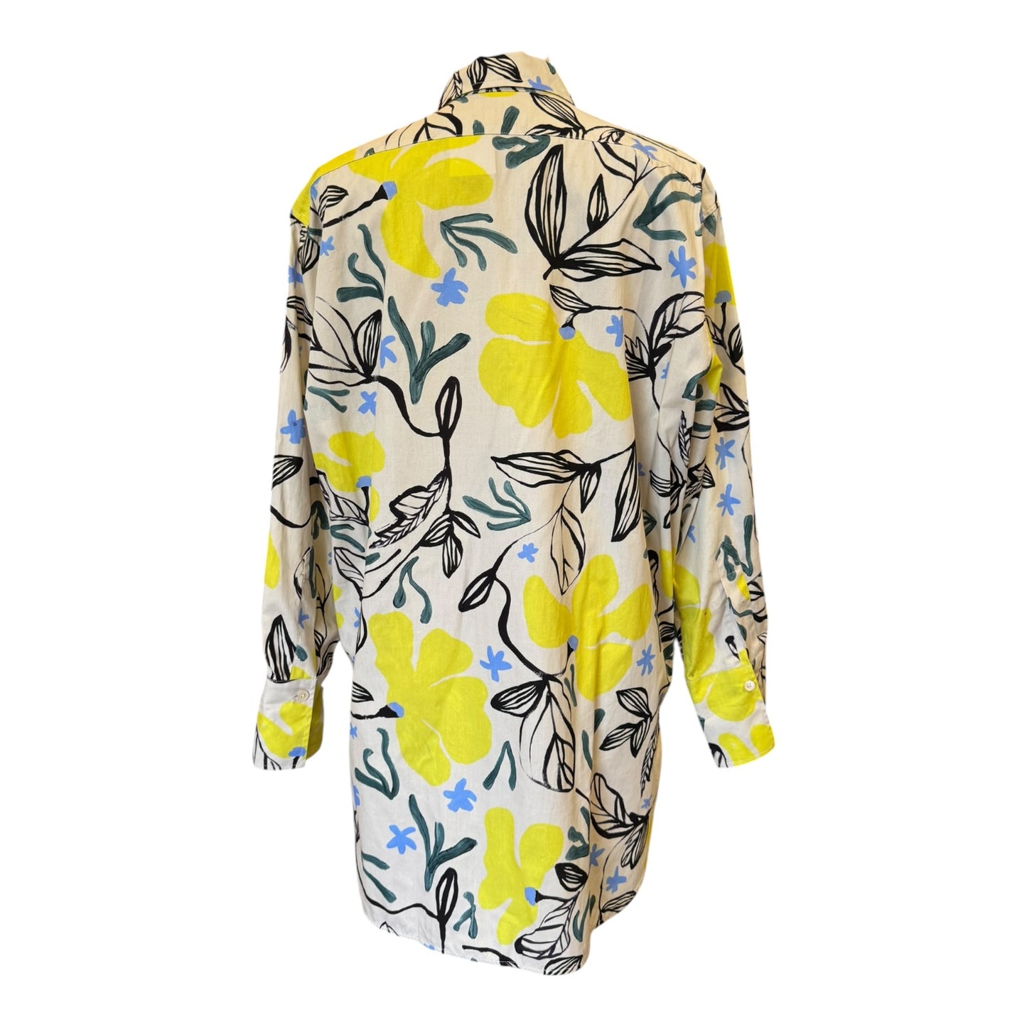 Paul Smith Yellow Floral Oversized Shirt - 12/14