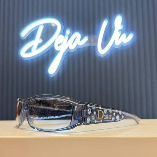 Dior Blue Sunglasses with Swarovski Crystals