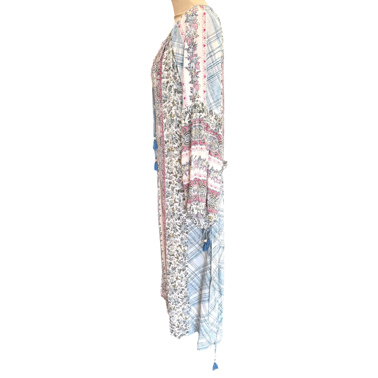 D'Ascoli Blue Silk Dress - 14/16