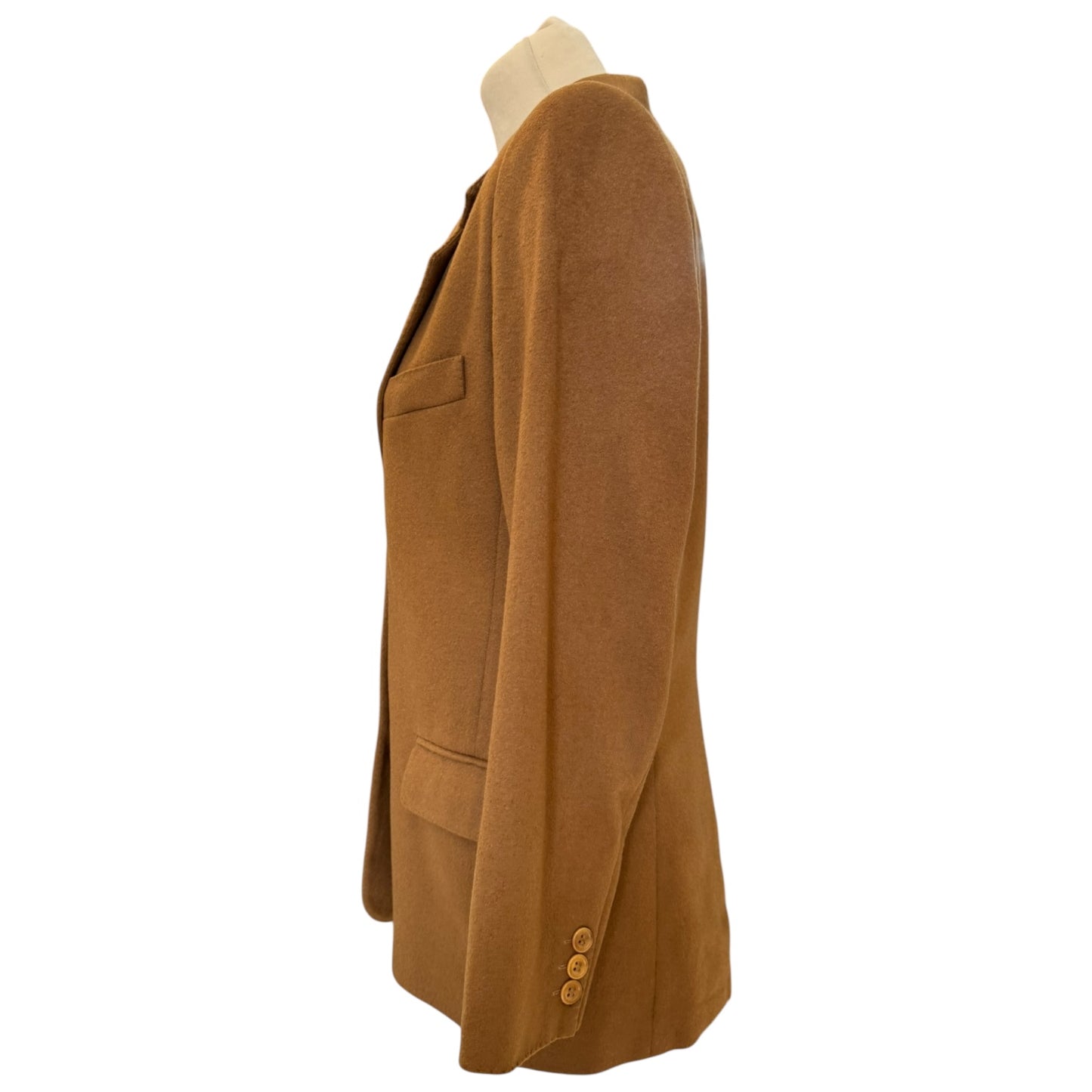Max Mara Camel Cashmere Blazer - 10