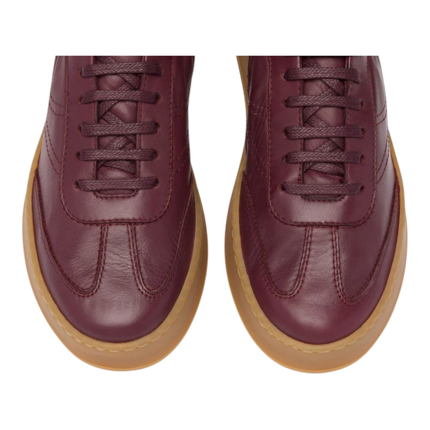 Russell & Bromley Maroon Rouched Back Trainer - 40/7