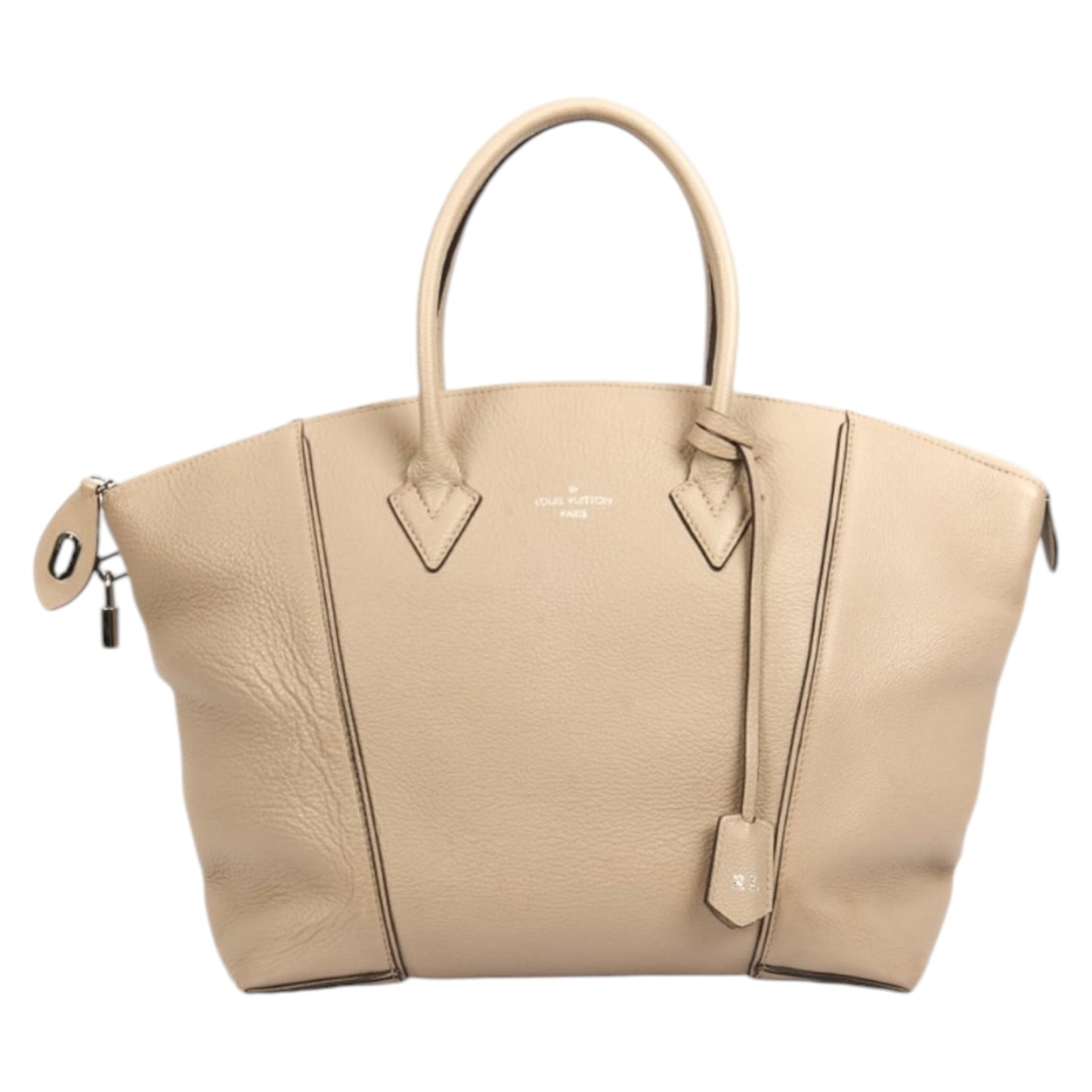 Louis Vuitton Lockit MM in Neutral, Calfskin Leather