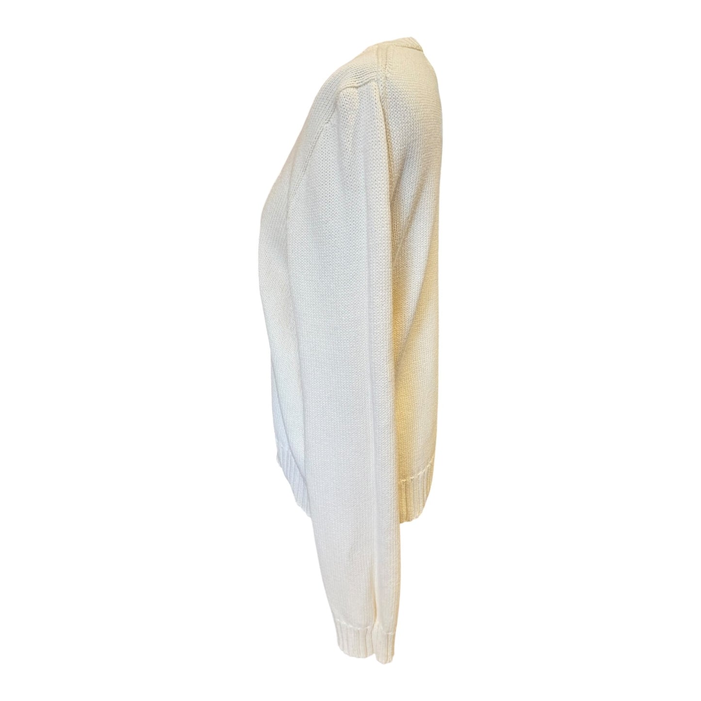 Ralph Lauren The Iconic Flag Jumper in Cream - 12/14