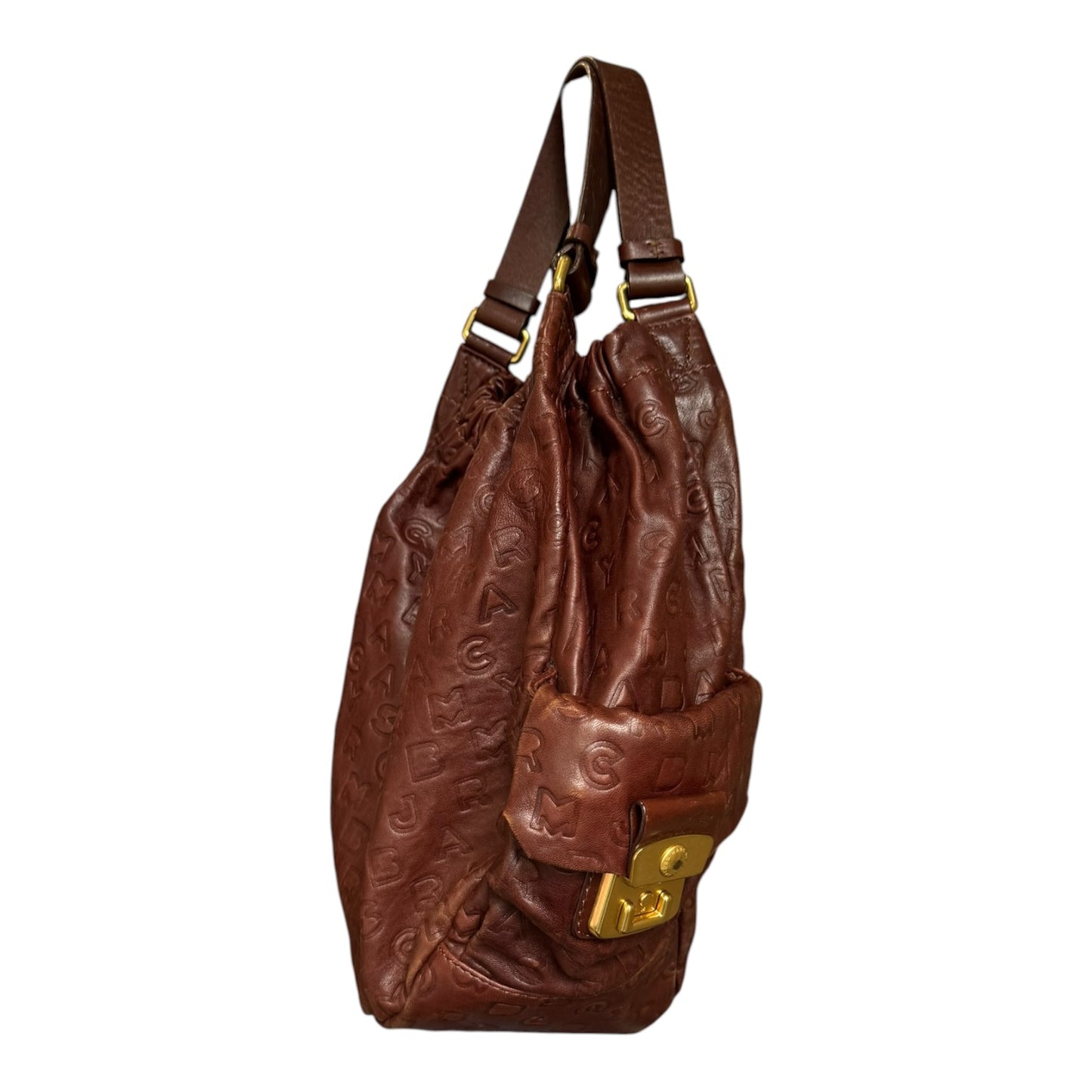 Marc Jacobs Conker Embossed Hobo Tote Bag