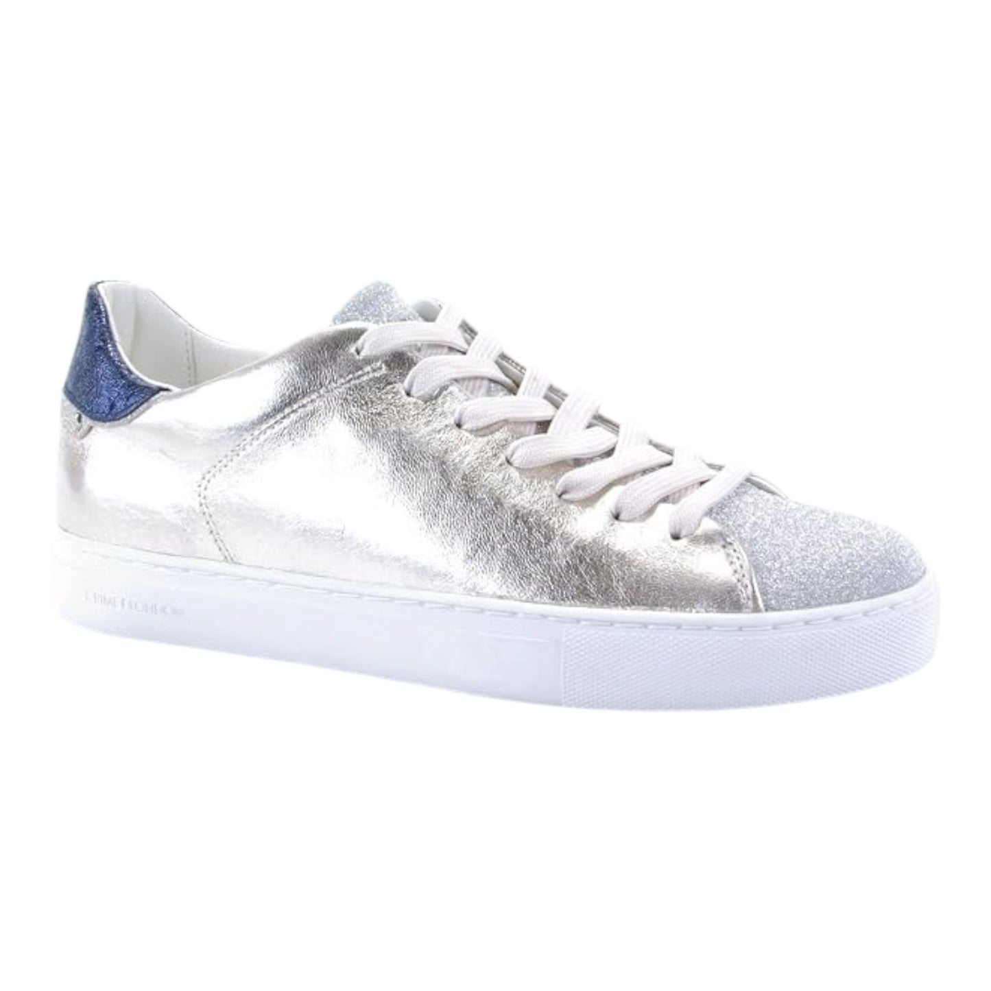 Crime London Champagne Silver Trainers - 37/4