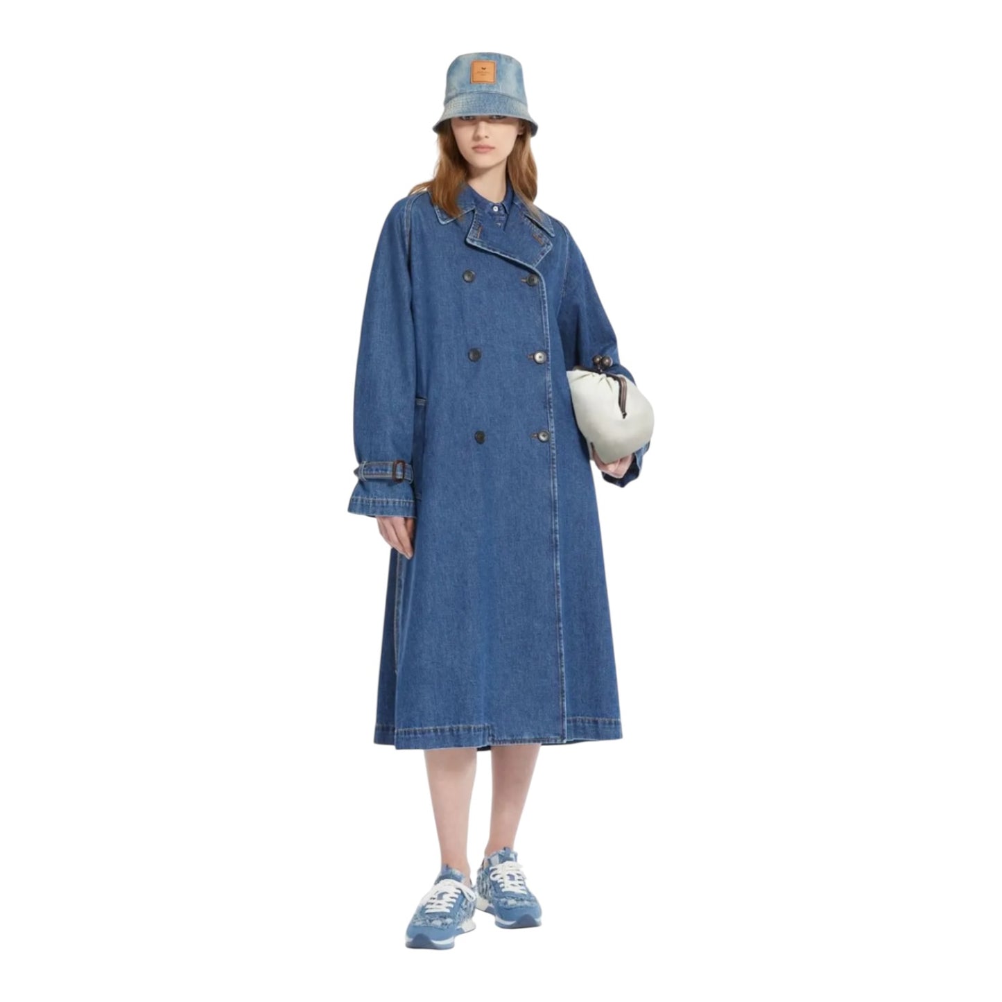 Max Mara Denim Trench Coat - 10