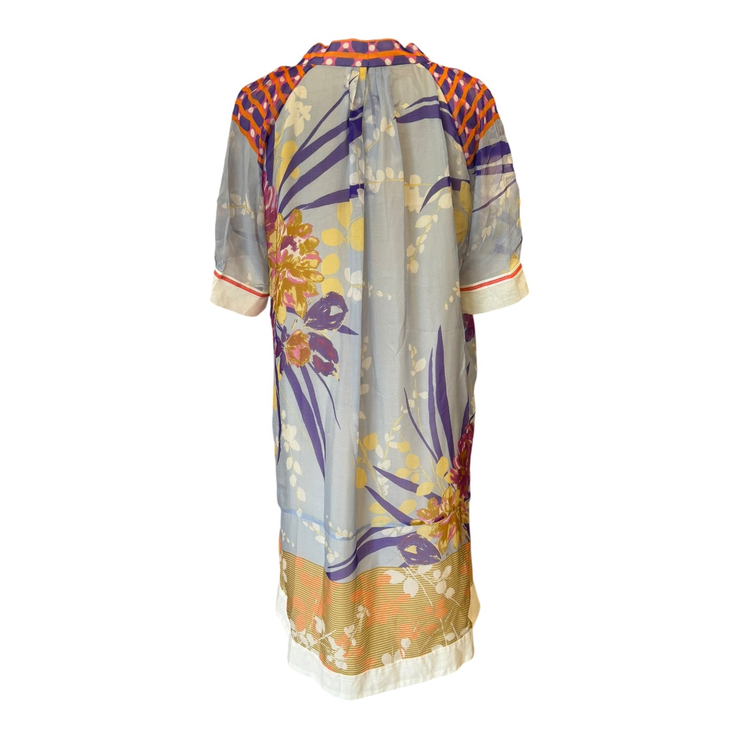 Schumacher Purple Silk Tunic Dress - 10