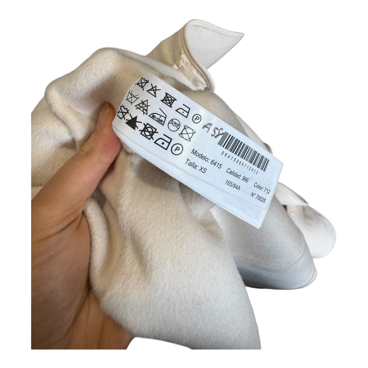 Massimo Dutti Cream Wool Blend Jacket - 8/10