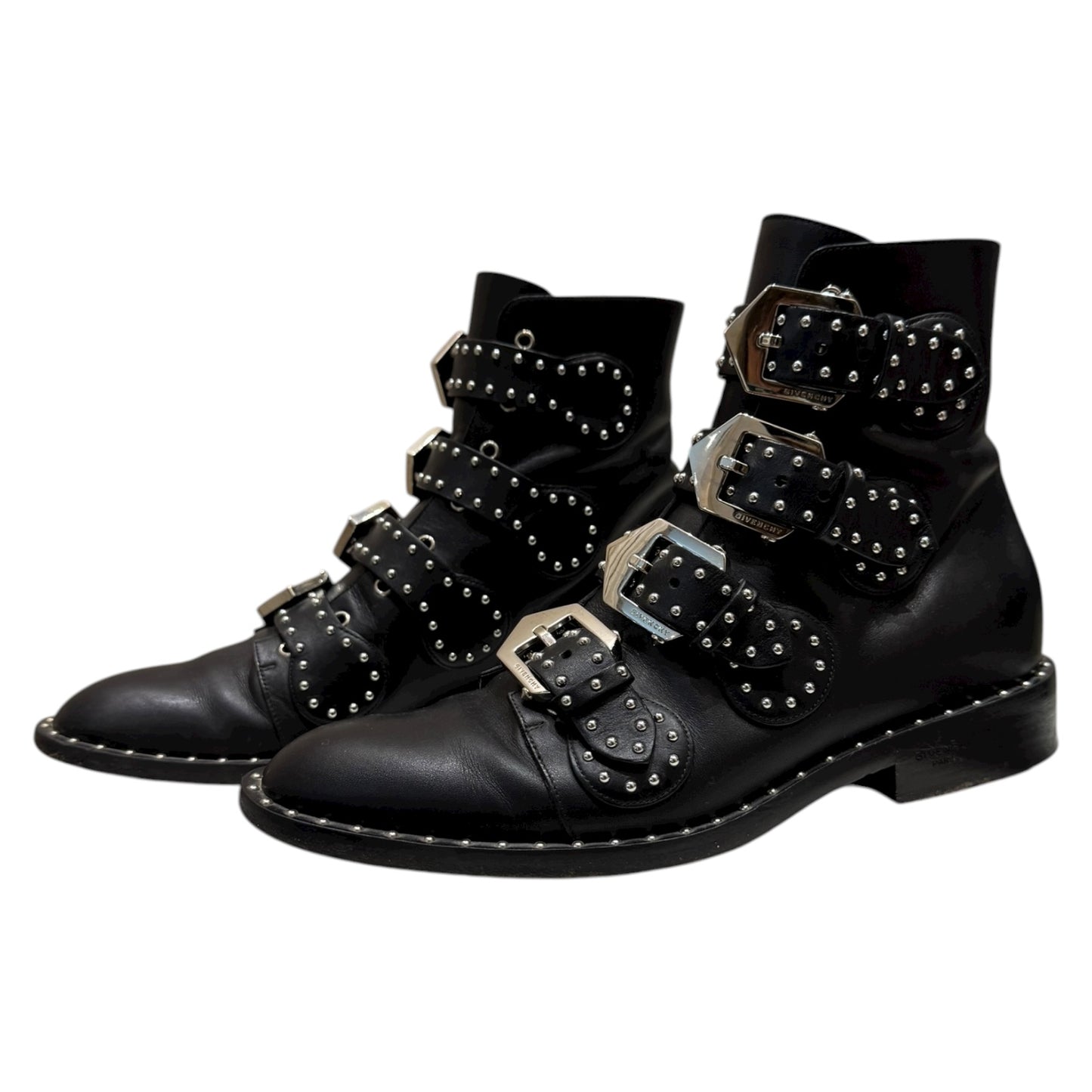 Givenchy Elegant Studded Leather Ankle Boots - 36/3