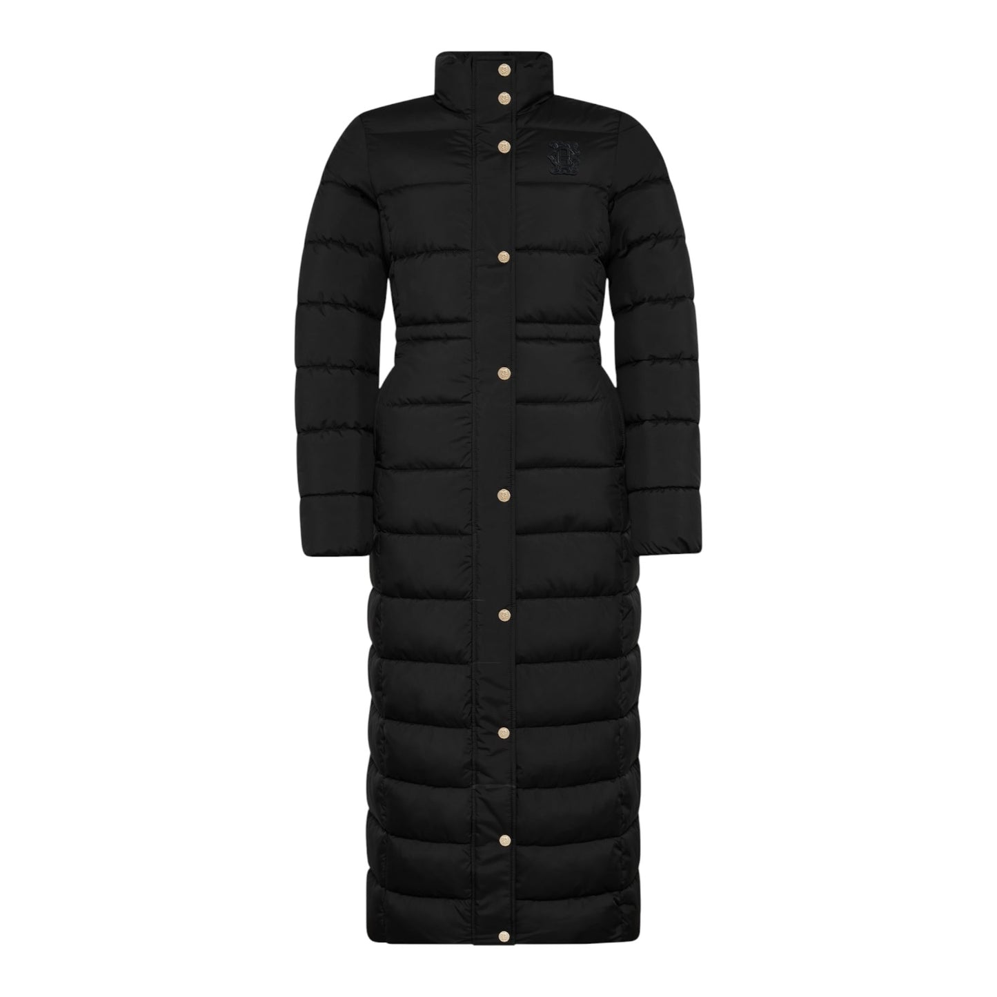 Holland Cooper Black Milton Longline Coat - 12