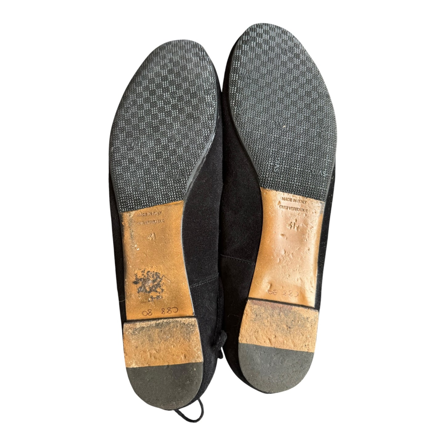 Isabel Marant Black Leo Lace Up Ballet Flats - 41/8
