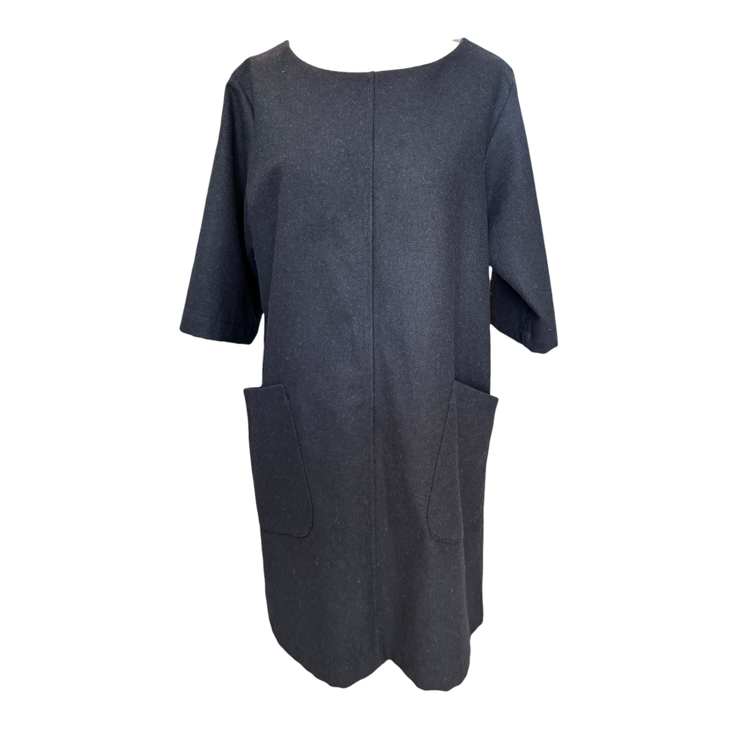 Toast Navy Wool Dress - 12/14