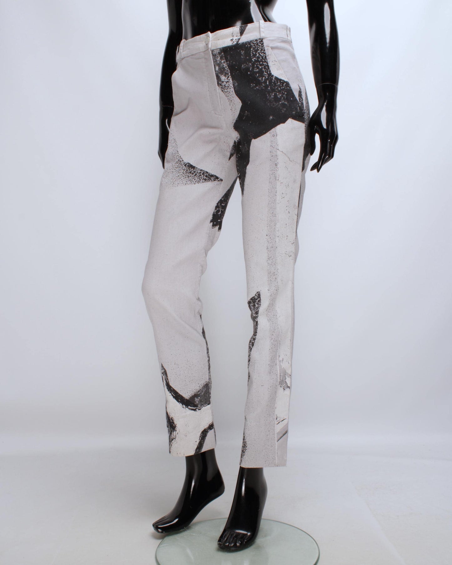 Annette Gortz Beige and Black Patterned Trousers - 12