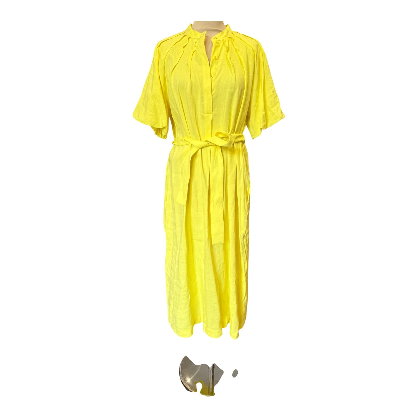 Marc Cain Yellow Linen Dress - 12