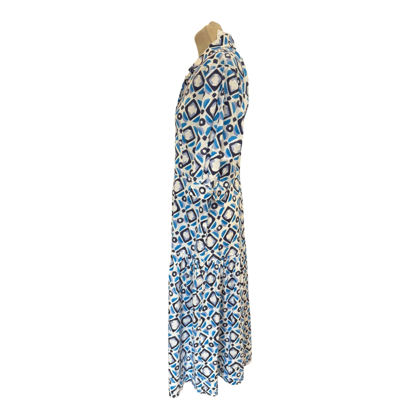 Marella Danae Blue Printed Dress - 12