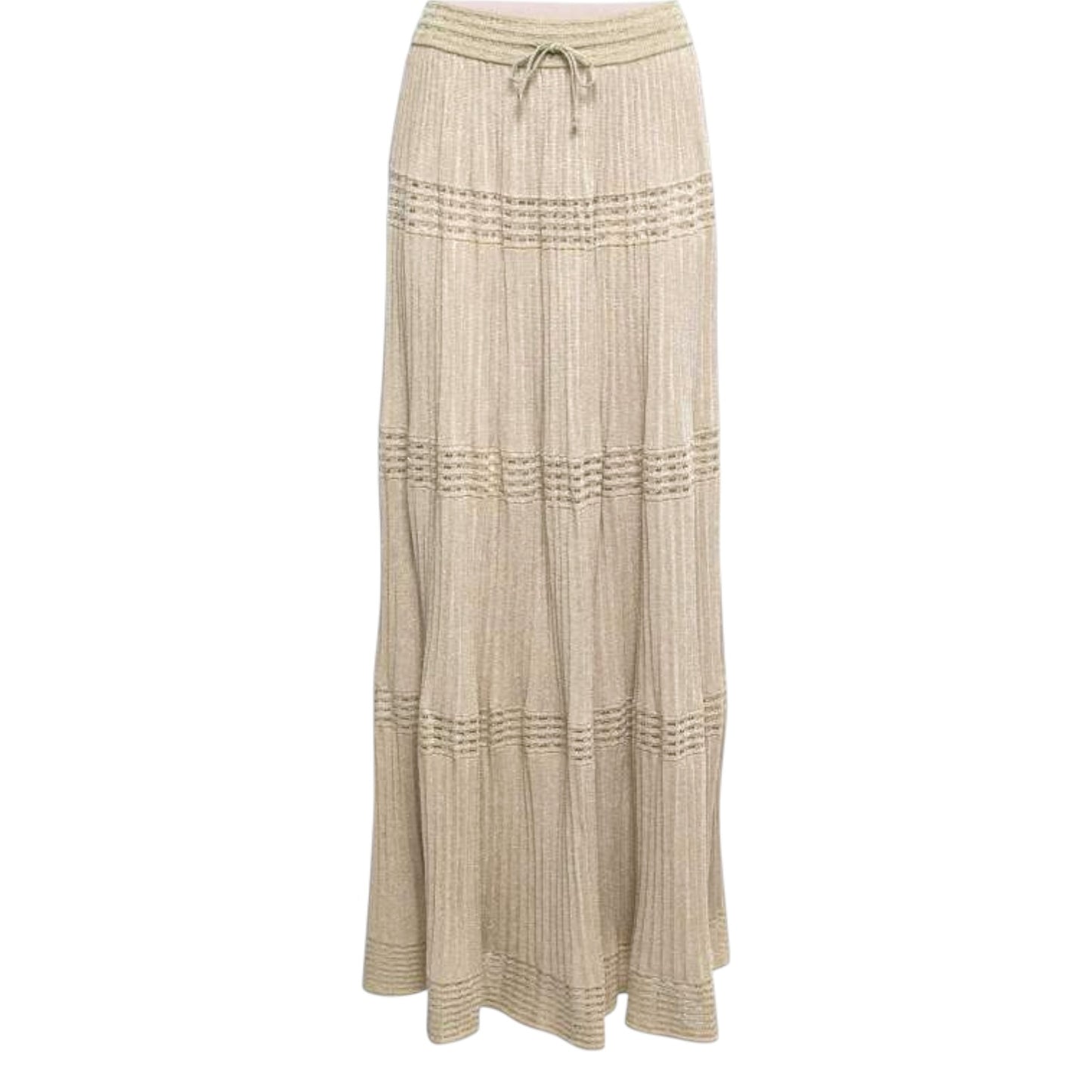 Missoni Gold Lurex Maxi Skirt - 12/14