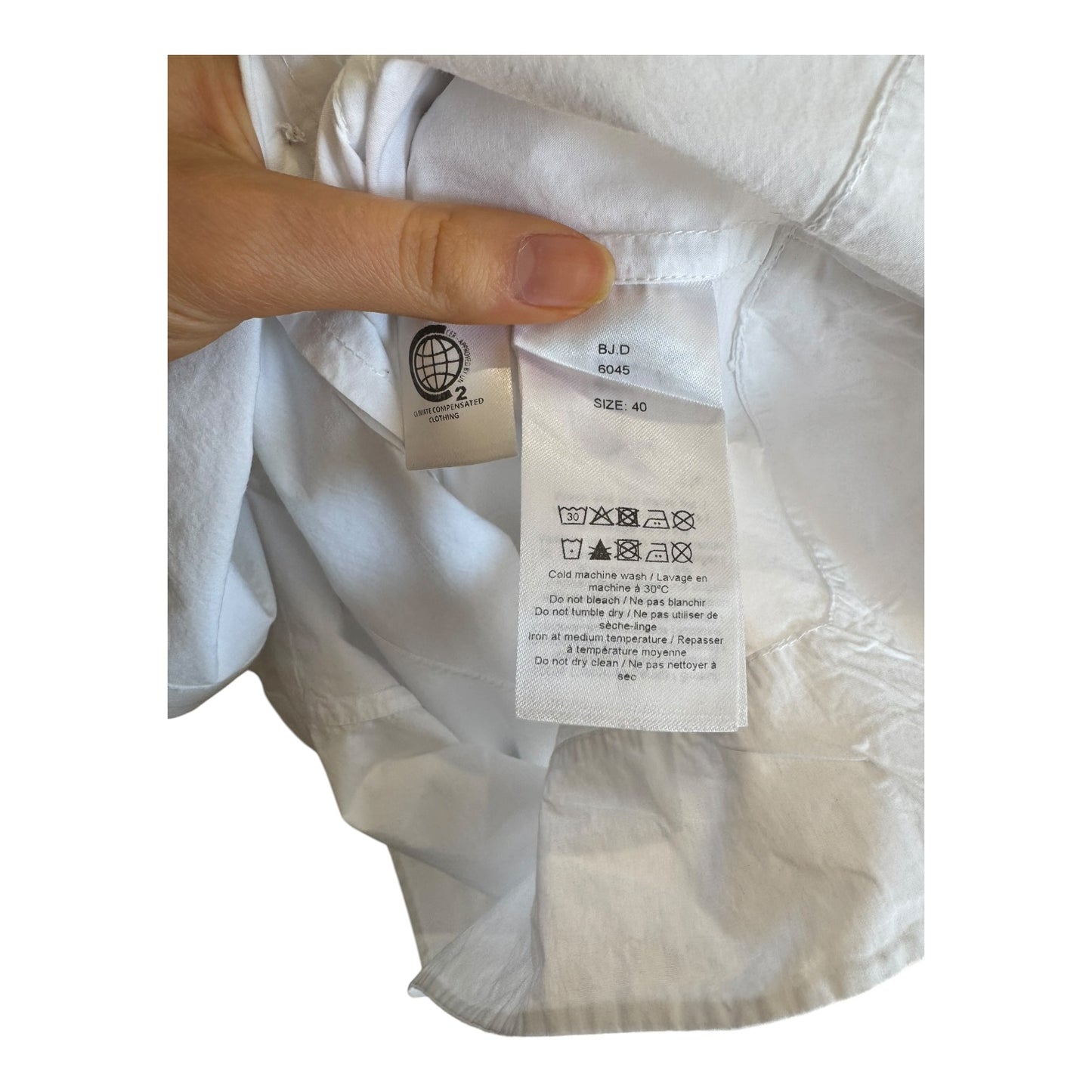 Ganni White Oversized Collar Shirt - 12