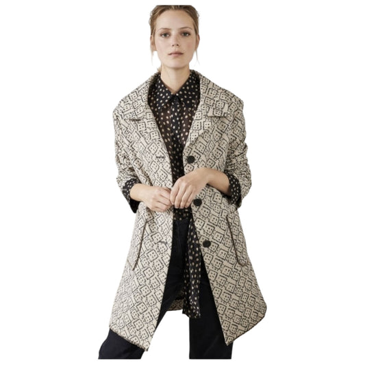 Luisa Cerano Jacquard Dice Print Coat - 12