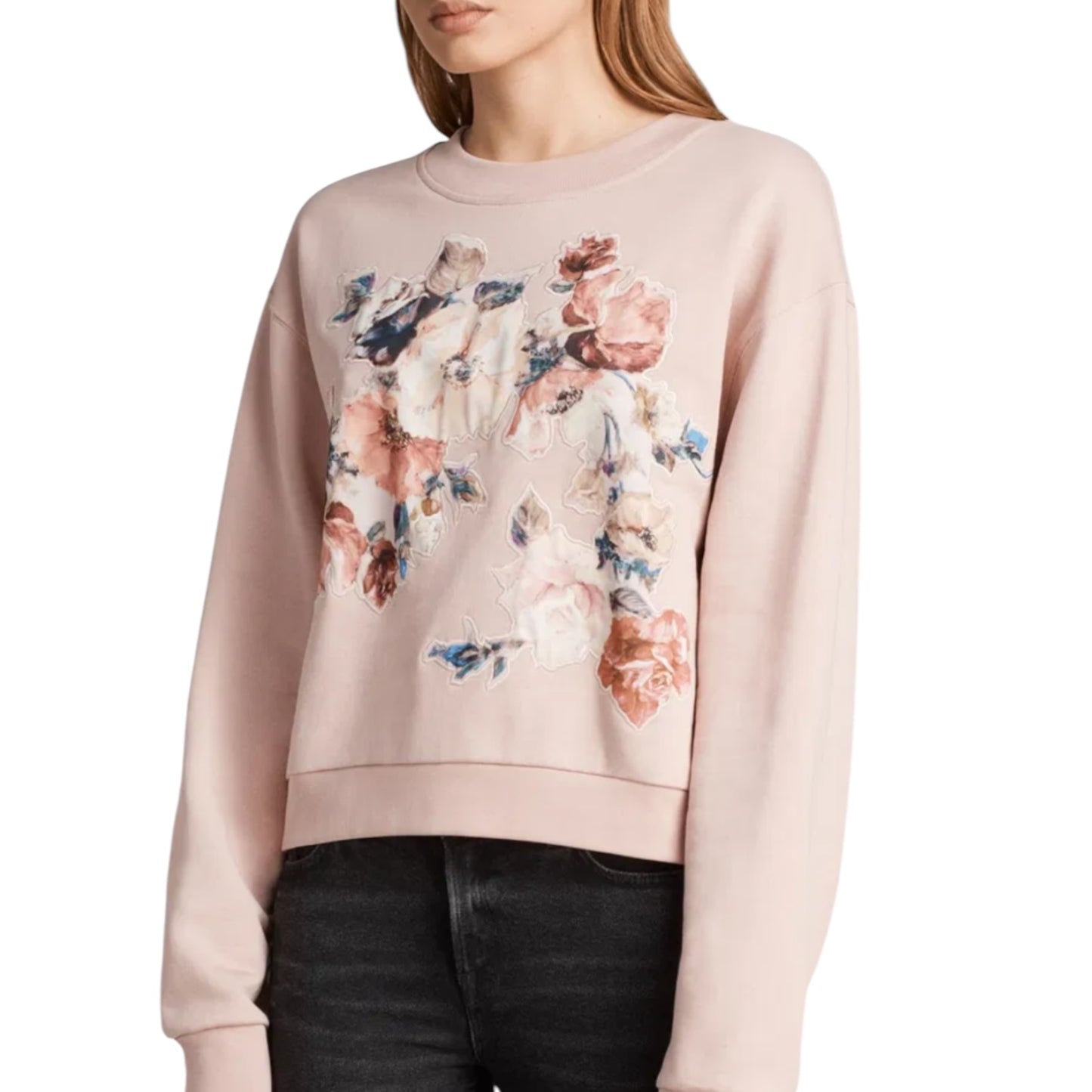 All Saints Pink Floral Sweater - 6/8