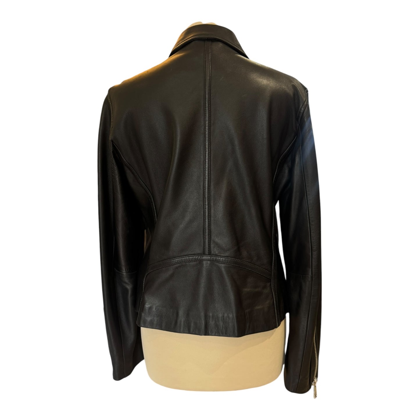Whistles Black Leather Jacket - 12