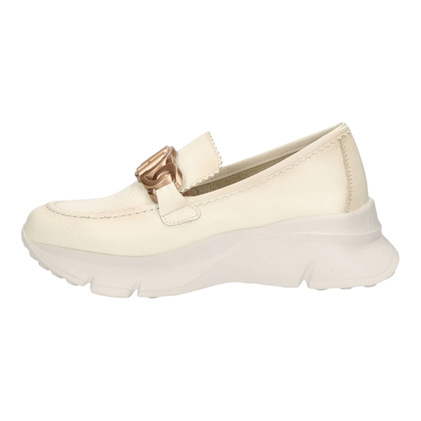 Hispanitas Hawaii Leather Platform Loafer in Natural - 39/6 - NEW