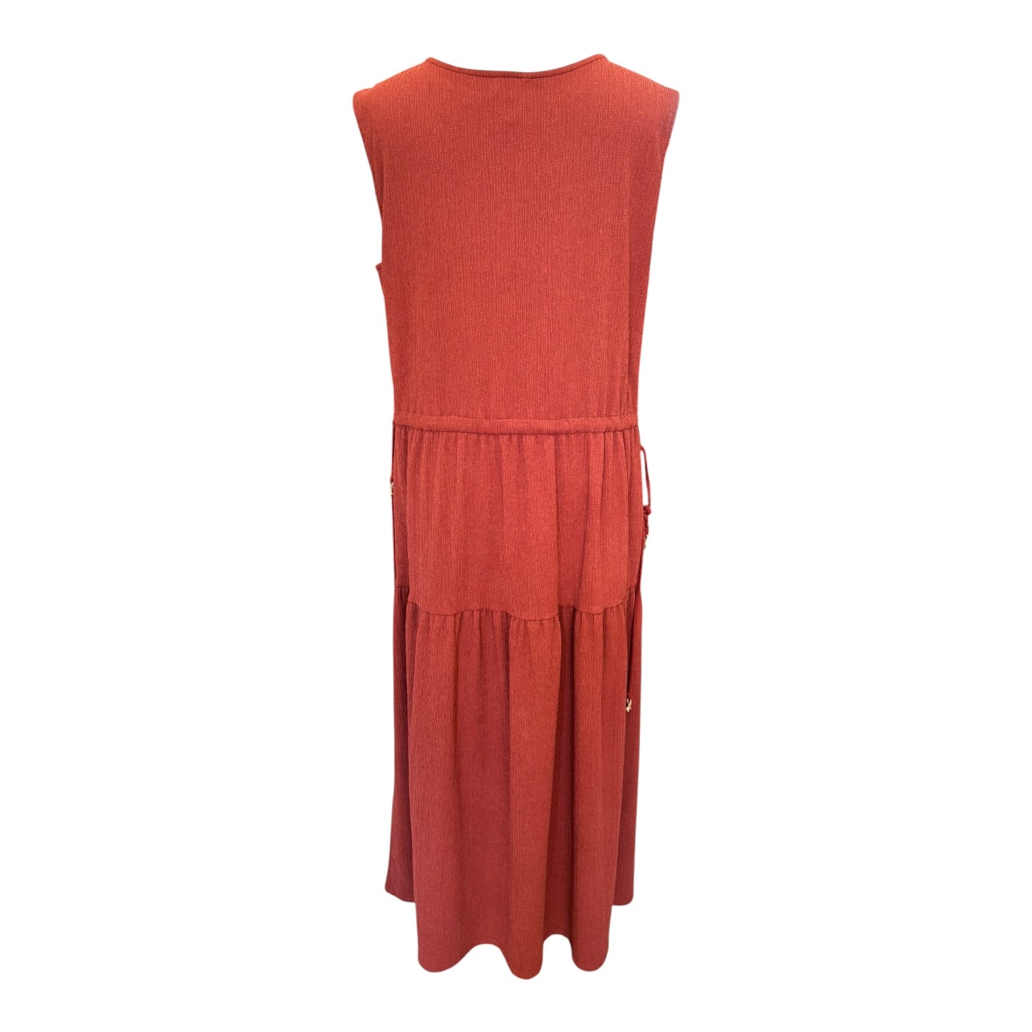 Jigsaw Brown Fine Crinkle Jersey Maxi Dress - 16