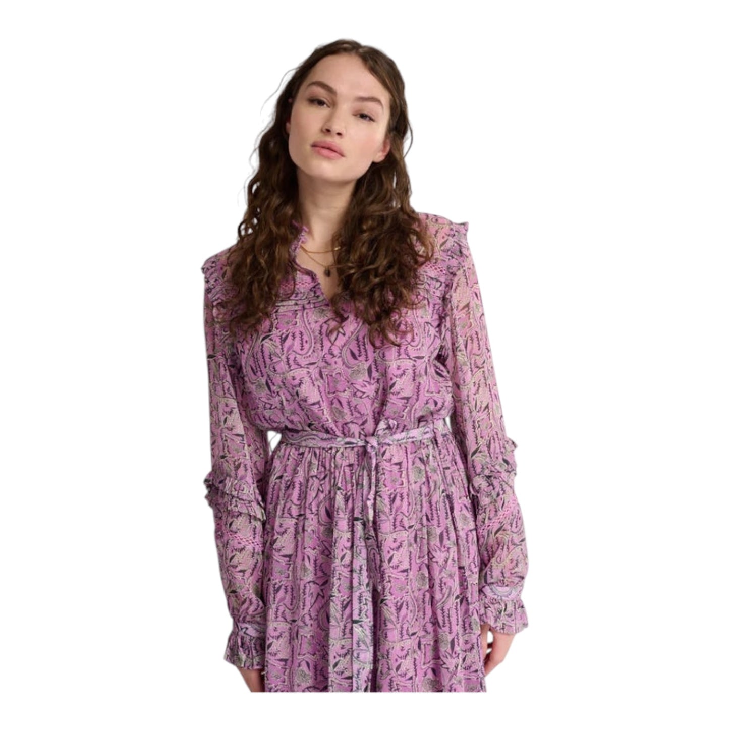 Pom Flows Mauve Dress - 12