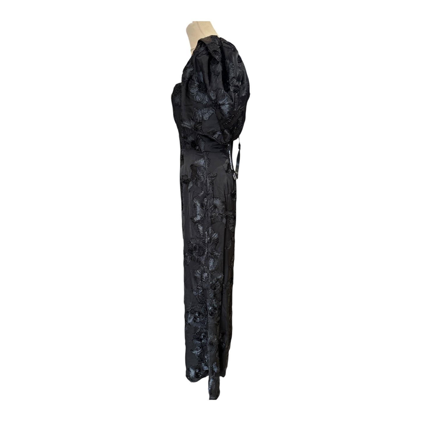 Club L London Marilla Black Floral Dress - 10 & 12 - NEW