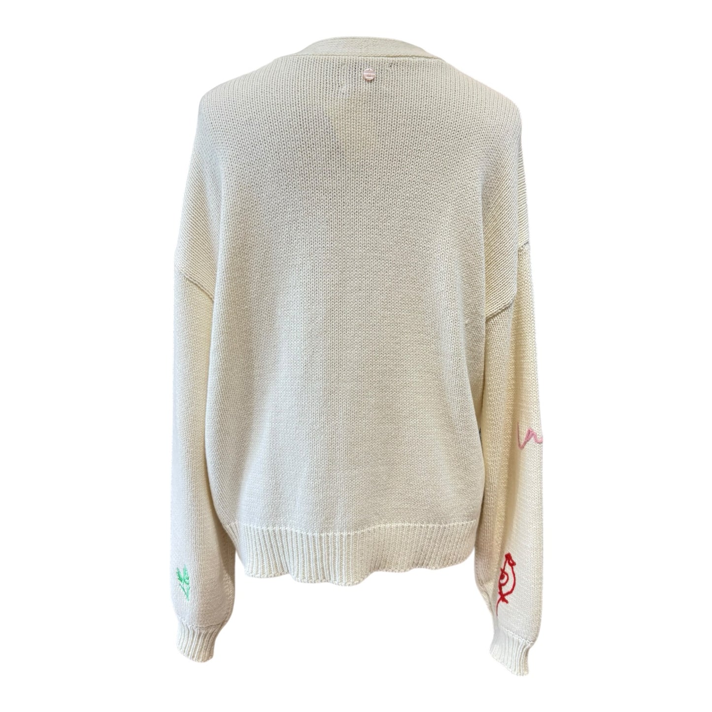 Numph Wally Cream Embroidered Cardigan - 12