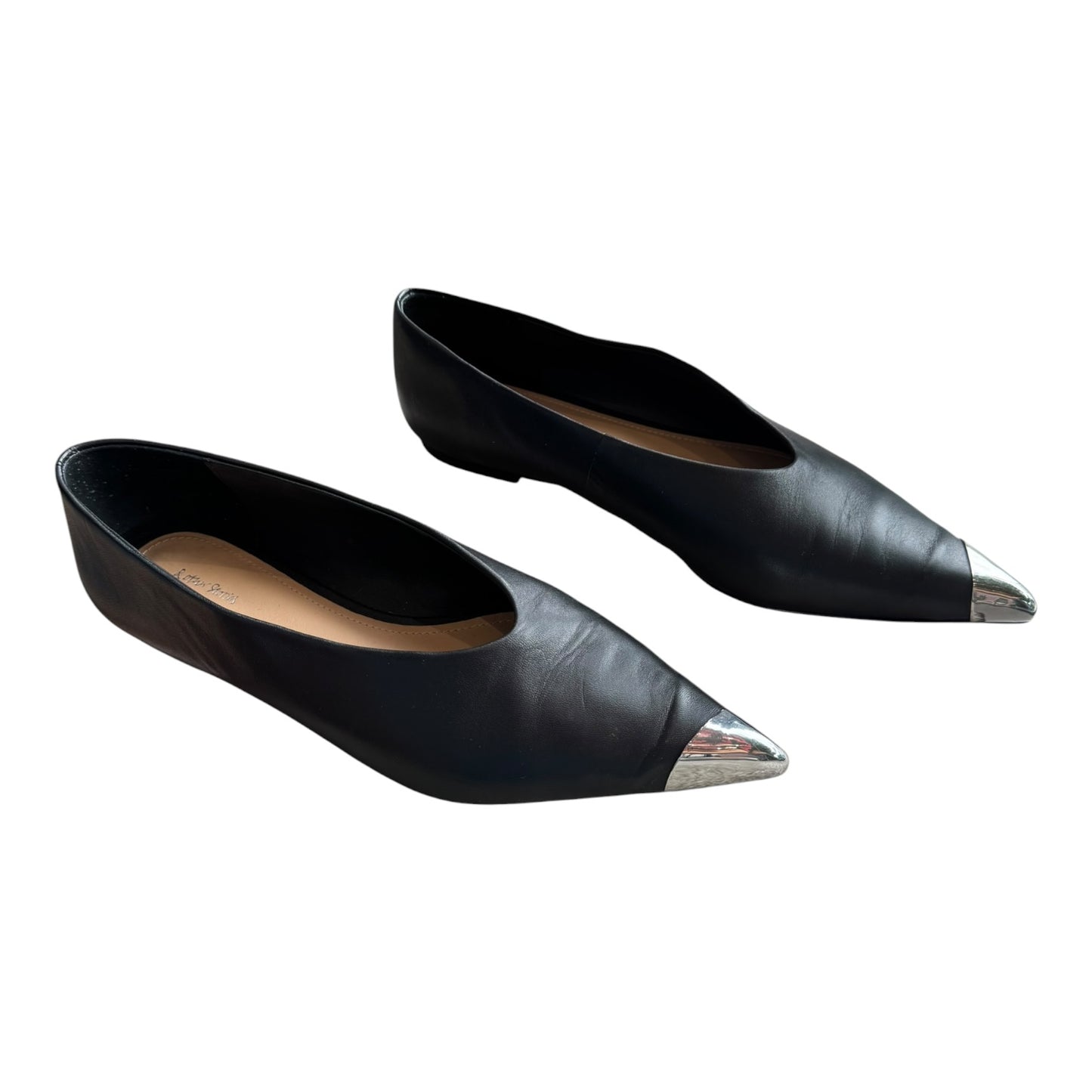 & Other Stories Silver-Cap Ballerina Flats - 40/7