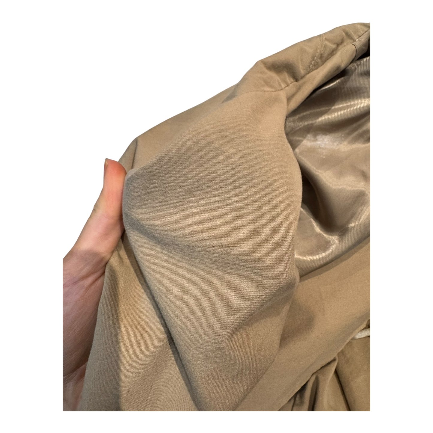 Jigsaw Oversized Cotton Trench Coat in Stone - 10