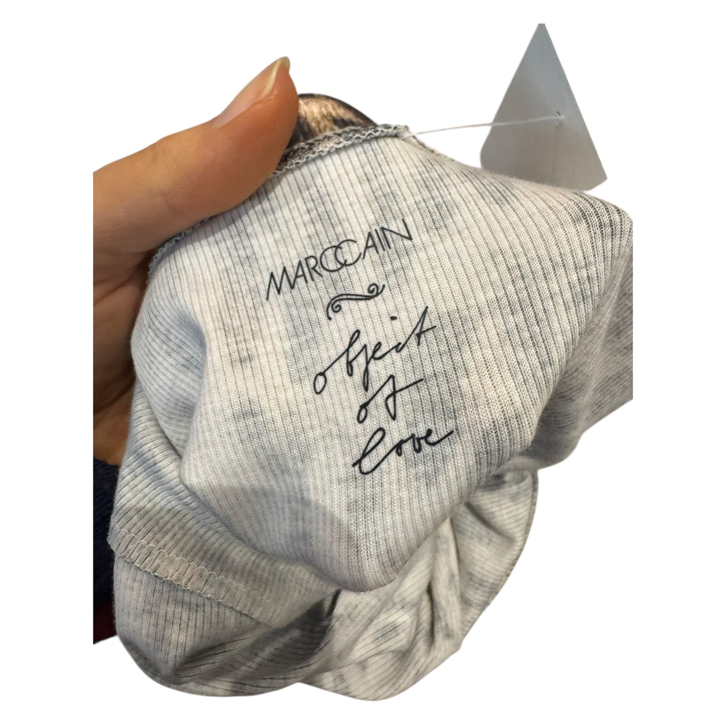 Marc Cain Beige and Black Animal Print Polo Neck Top - 14 - NEW