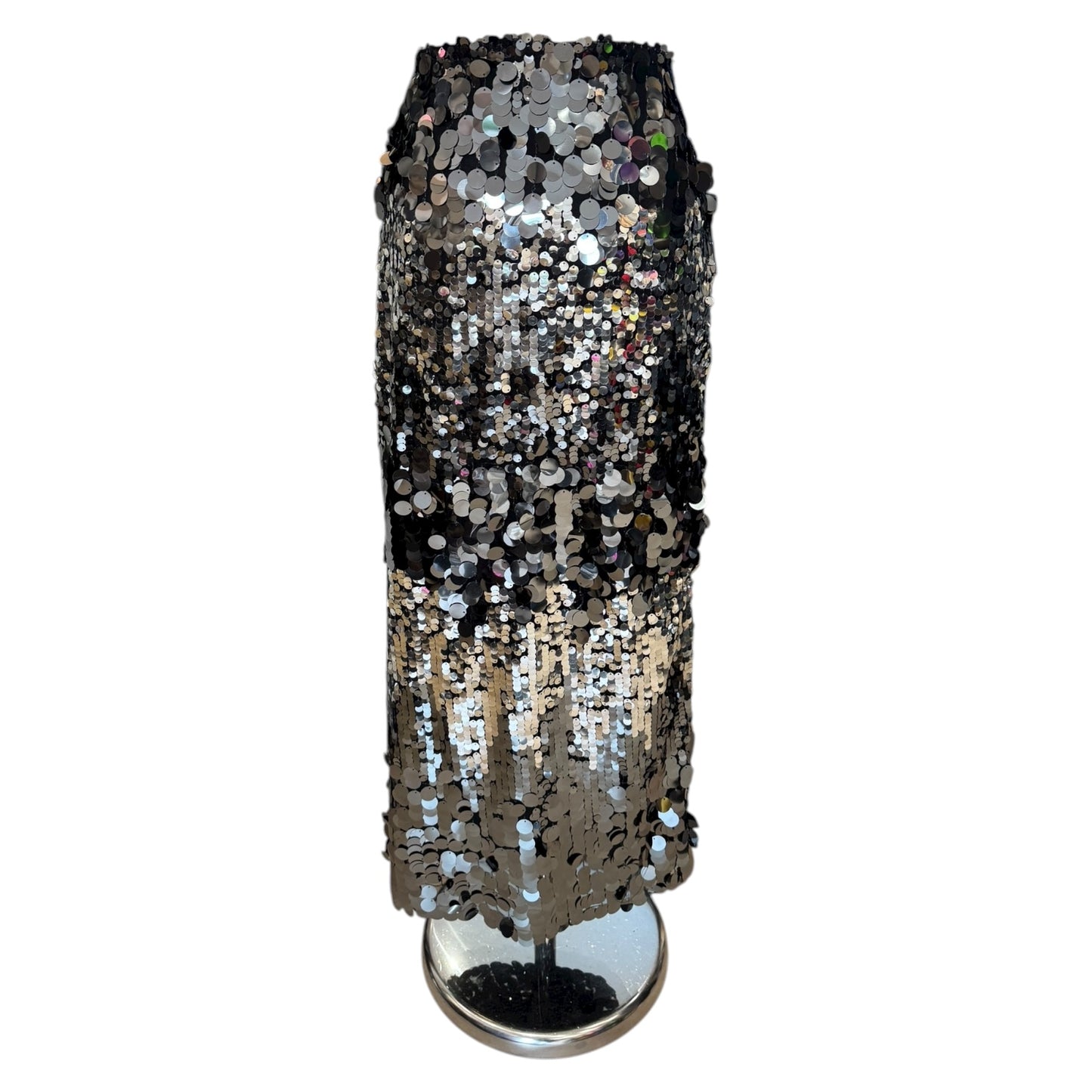 Sofie Schnoor Sequin Maxi Skirt in Silver - 10