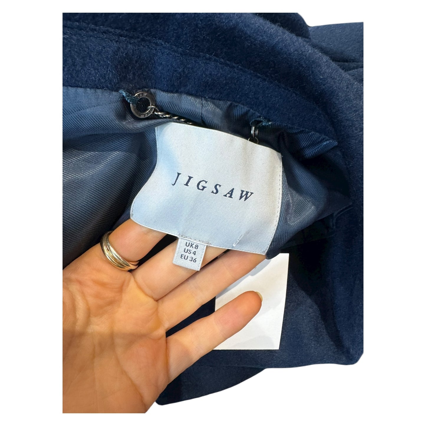 Jigsaw Wool Dark Teal Coat - 10