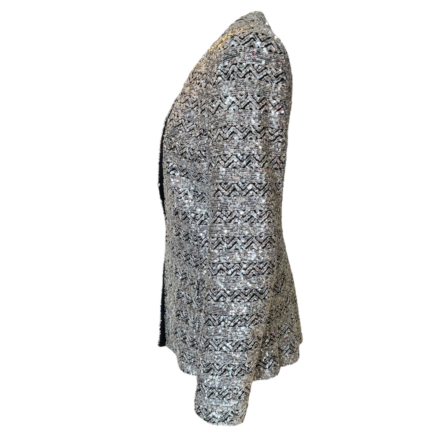 Zara Silver Sequin Blazer - 12