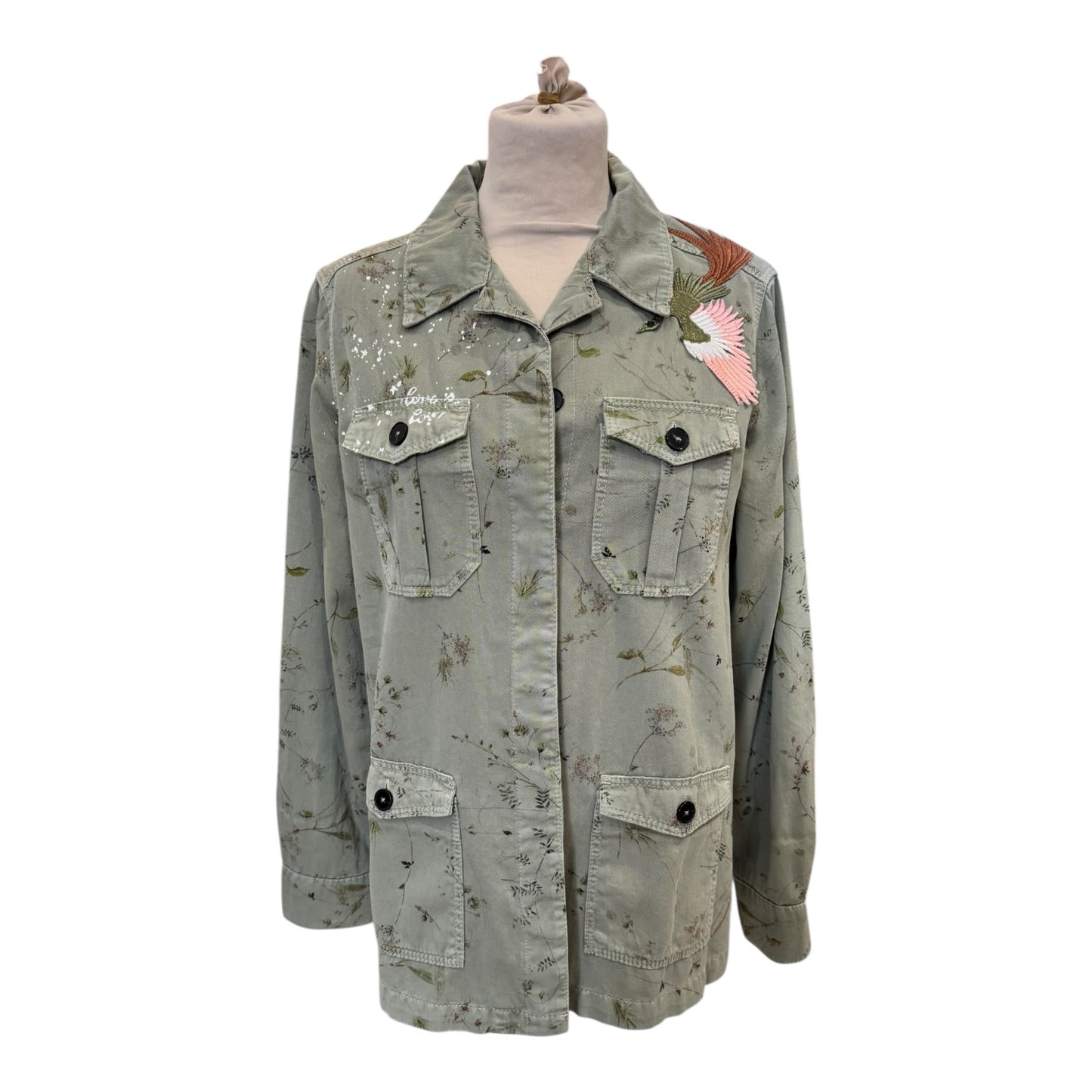 Oui Khaki Parka Jacket - 12