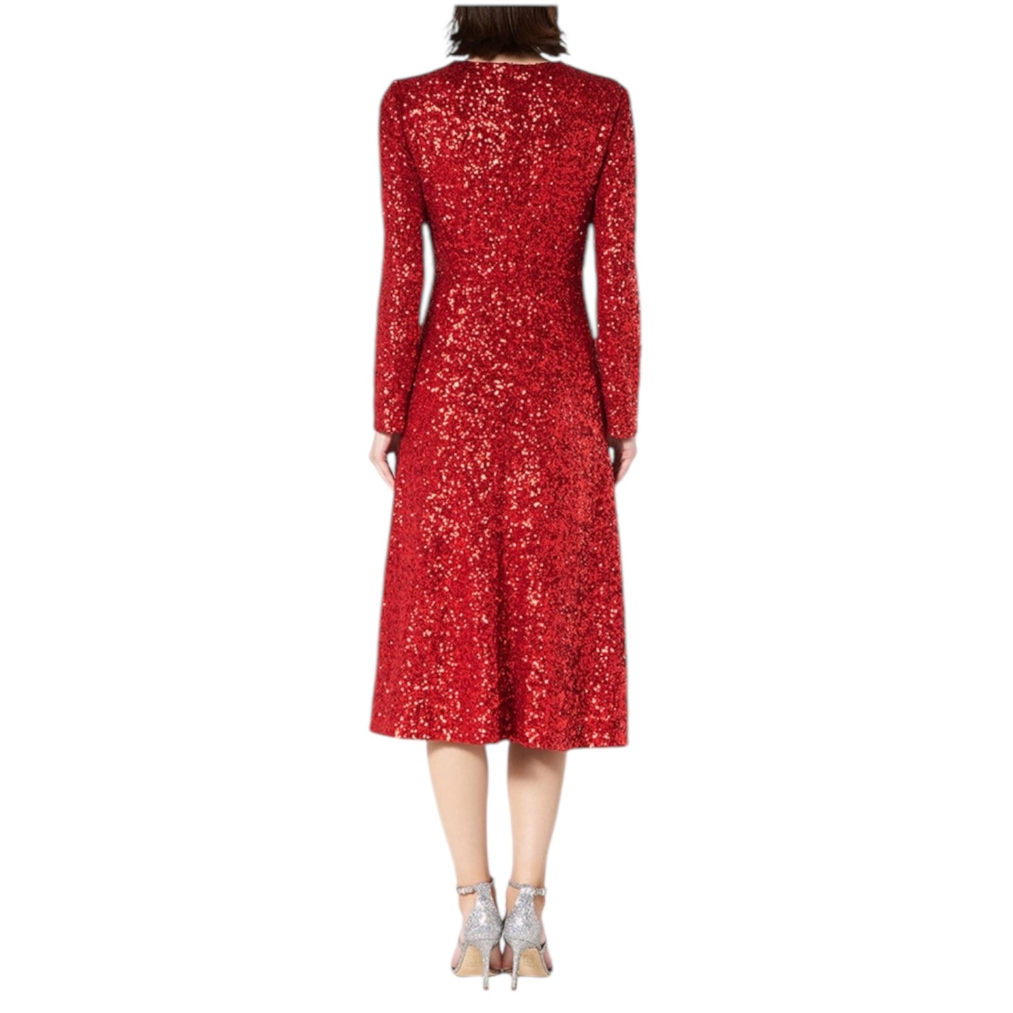 LK Bennett Red Sparkly Dress - 10 - NEW