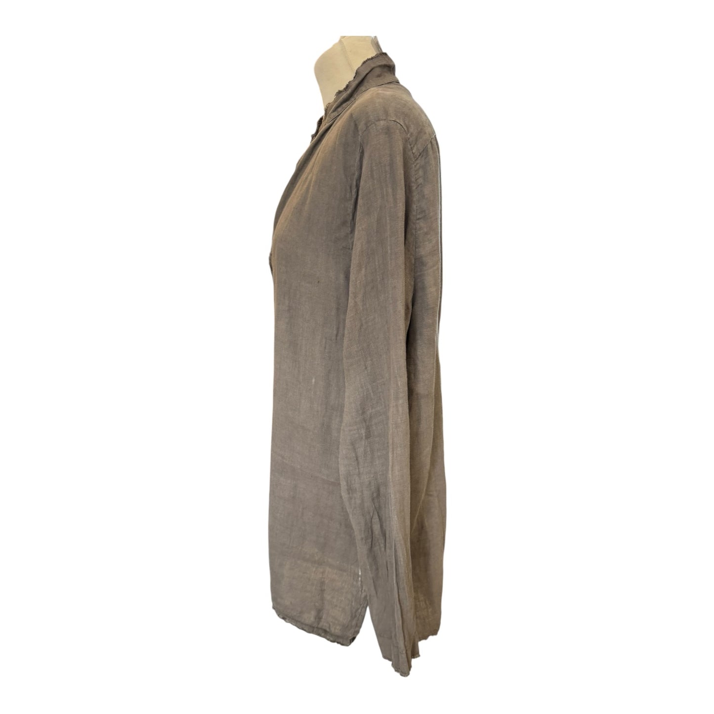 Athoa sh143 V Neck Linen Shirt - 10/12/14