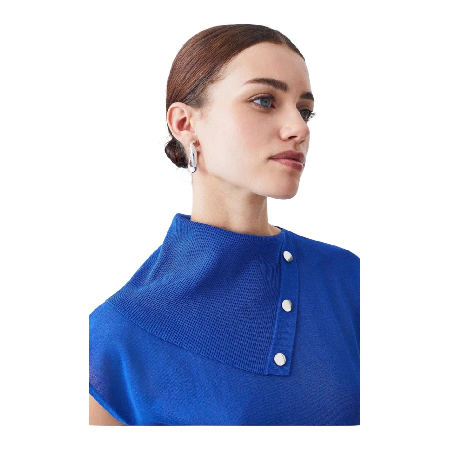 Karen Millen Cobalt Blue Envelope Neck Dress - 14 - NEW