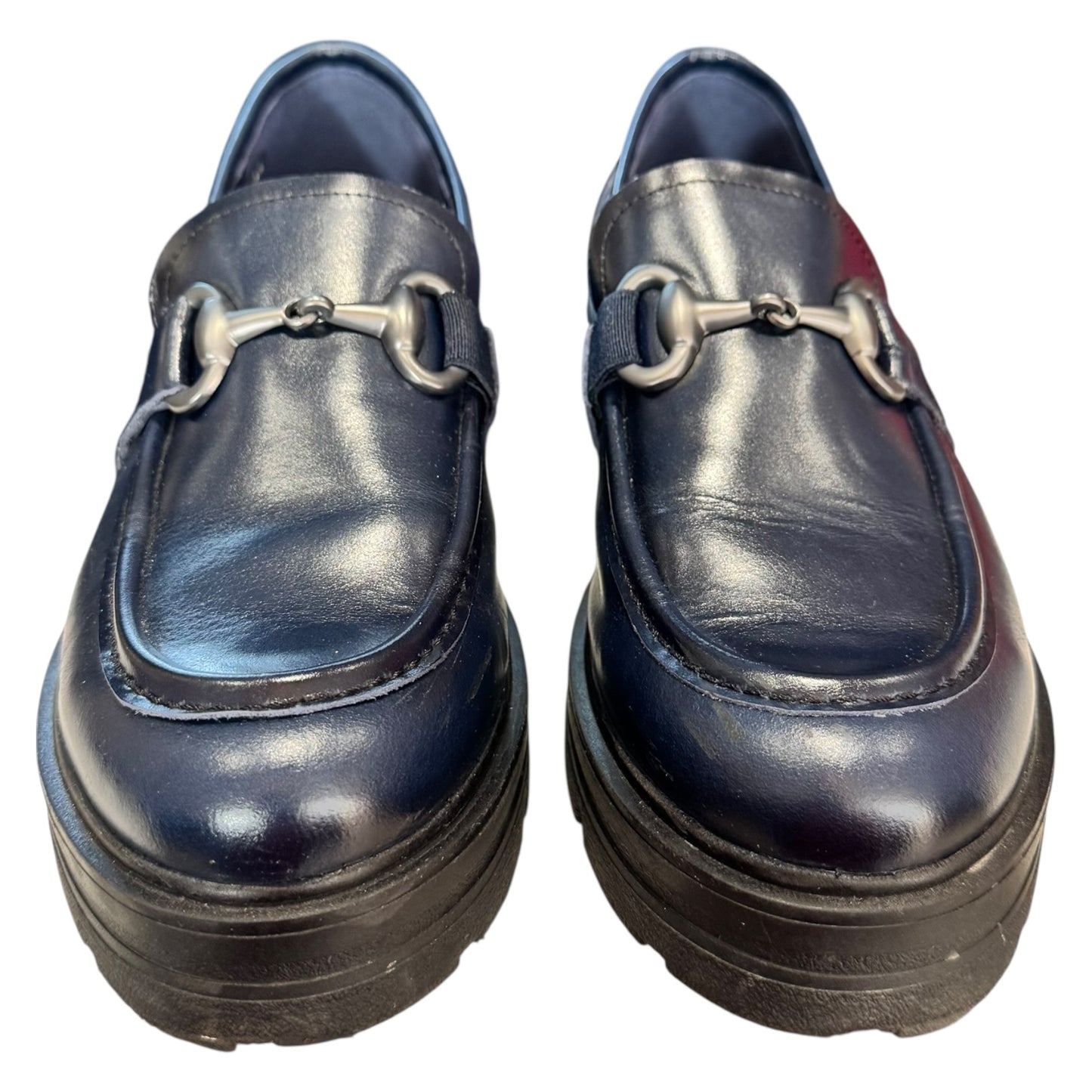 DorKing Navy Horsebit Chunky Loafers - 41 / 8