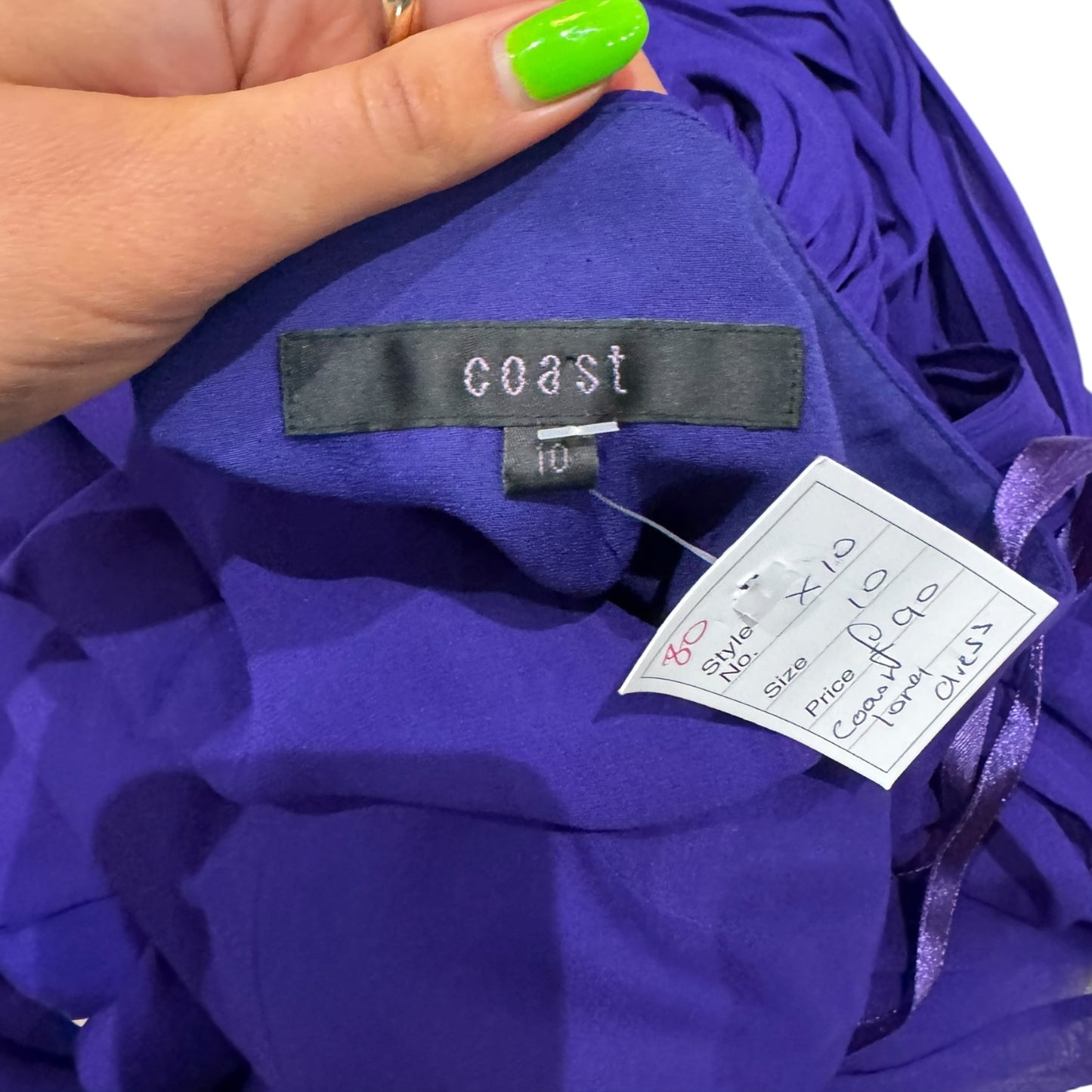 Coast Purple Silk Dress - 10