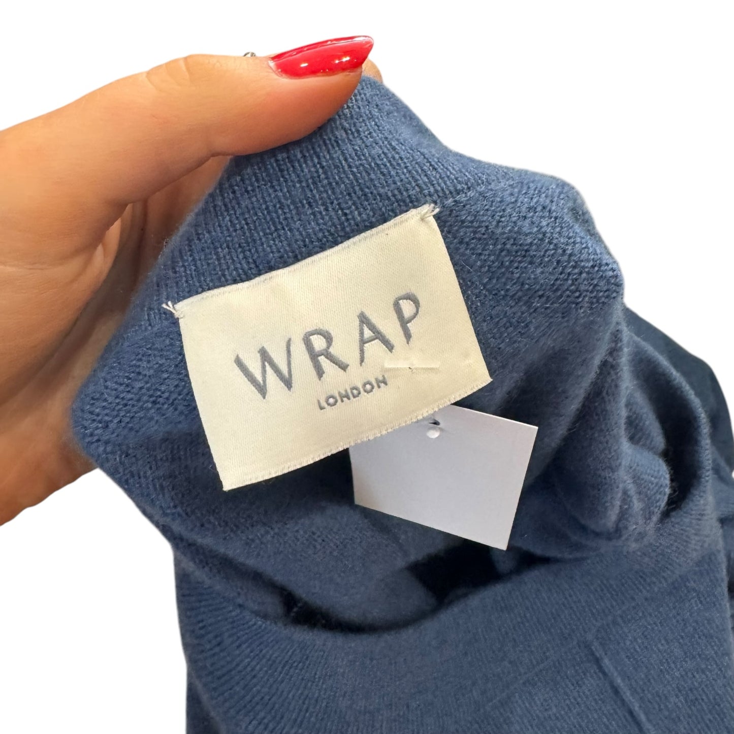 Wrap London Blue Cashmere Dress - 10/12